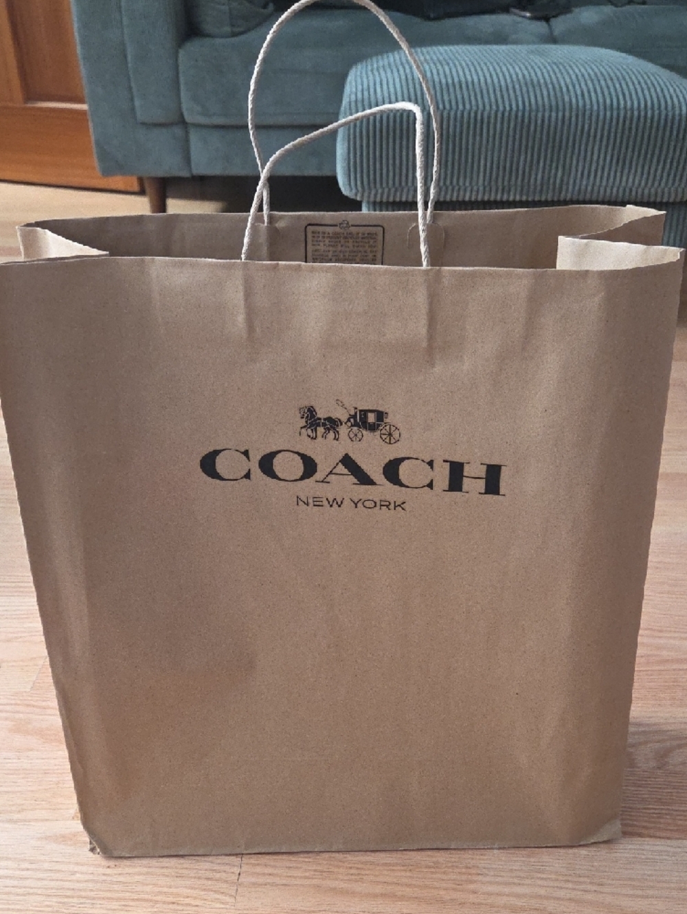 Coach New York Brown Gift Box With Gift bag - Picture 3 of 4
